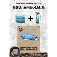 Ahşap Puzzle - Sea Animals (87 parça)
