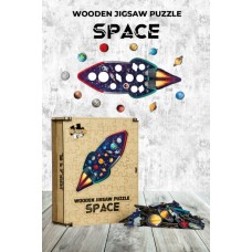 Ahşap Puzzle - Space (21 parça)