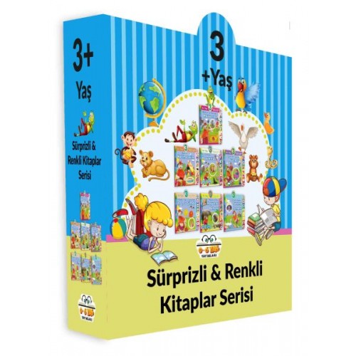 Sürprizli Renkli Kitaplar - 7 Kitap Set (3+Yaş)