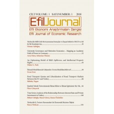 Efil Ekonomi Araştırmaları Dergisi - Cil:1 Sayı:1 2018