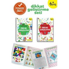 Küçük Dahiler Dikkat Geliştirme Seti - 6+ Yaş-2 Kitap Takım