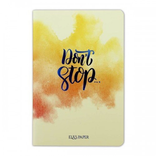 Watercolor Don’t Stop - Defter