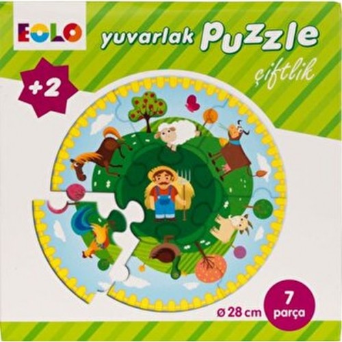 Yuvarlak Puzzle-Çiftlik