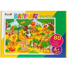 Yer Puzzle-80 Parça Puzzle - Hayvanat Bahçesi