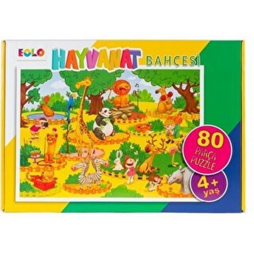 Yer Puzzle-80 Parça Puzzle - Hayvanat Bahçesi