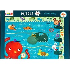 Yer Puzzle-40 Parça Puzzle - Yüzme Yarışı