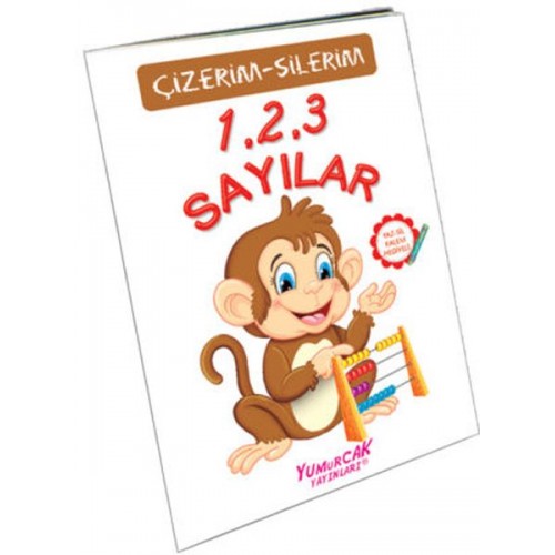 123 Sayılar (Çizerim-Silerim) - Kalem Hediyeli