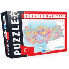 Blue Focus Türkiye Haritası - Puzzle 200 Parça