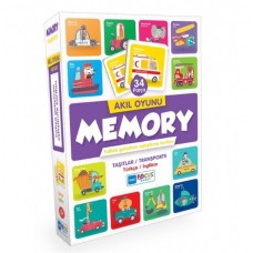 Blue Focus Akıl Oyunu - Memory - Taşıtlar (Eşleştirme Kartı 34 Parça)