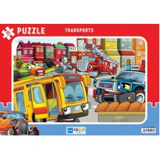 Blue Focus Transports (Taşıtlar) - Puzzle 30 Parça