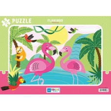 Blue Focus Flamingo (Flamingo) - Puzzle 30 Parça
