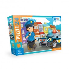 Blue Focus Police (Polis) - Puzzle 24 Parça