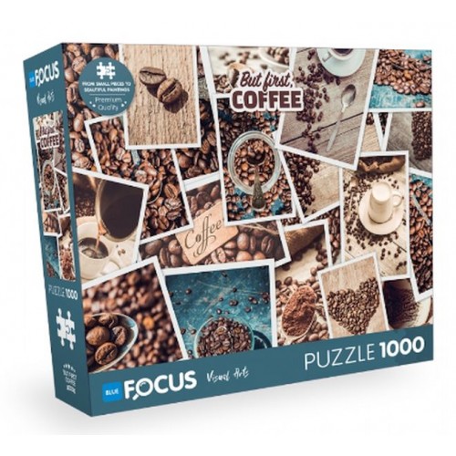 Blue Focus But Fırst Coffee - 1000 Parça