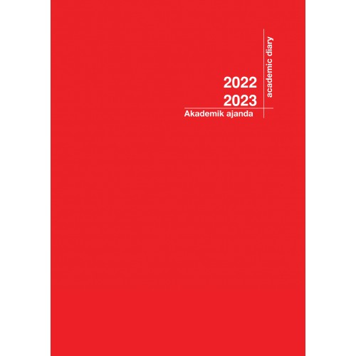 2022-2023 Akademik Ajanda 21X29 Kırmızı