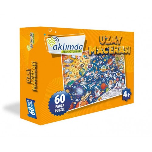 60 Parça Puzzle Uzay Macerası