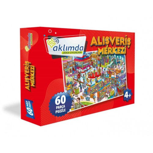 60 Parça Puzzle Alışveriş Merkezi