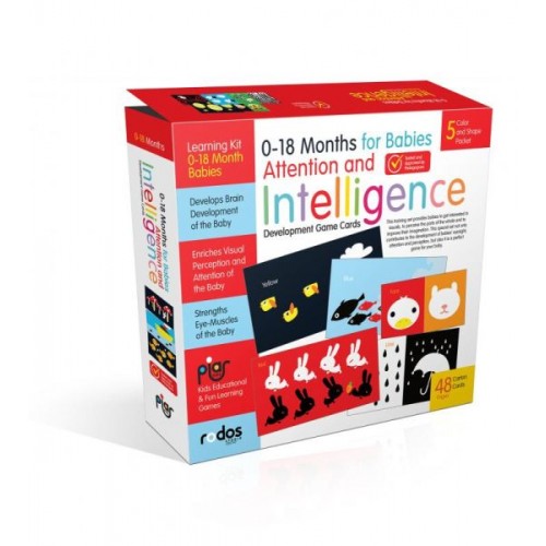 0-18 Month for Babies Attention and Intelligence Development Game Cards