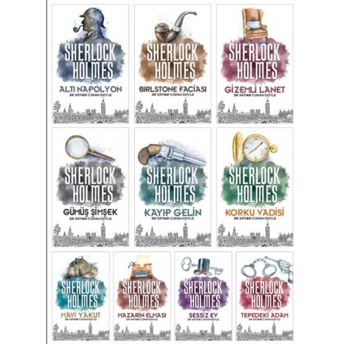 Sherlock Holmes Seti - 10 Kitap Takım