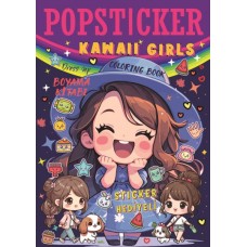 Kawaii Girls Boyama Kitabı Popsticker