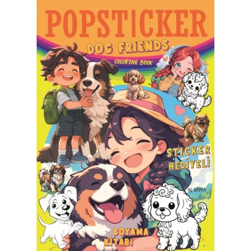 Dog Friends Boyama Kitabı Popsticker