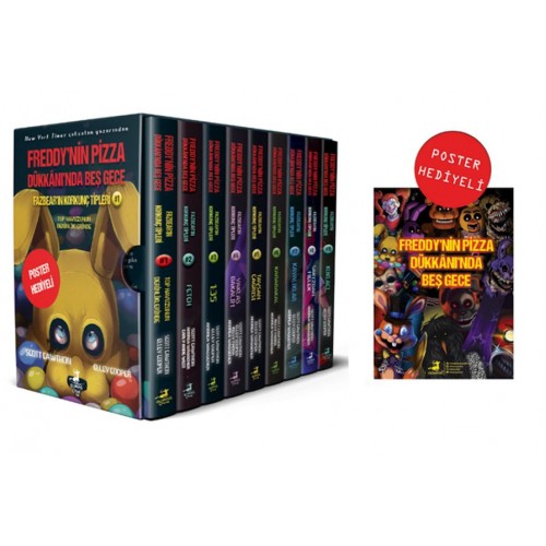 Fazbear’In Korkunç Tipleri 9 Kitaplık Kutulu Set (Poster Hediyeli)