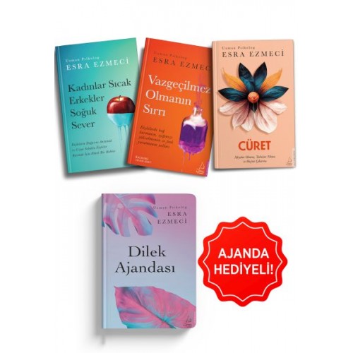 Esra Ezmeci İlişkiler Seti 3 Kitap Dilek Ajanda Hediyeli