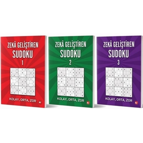 Zeka Geliştiren Sudoku Seti (3 Kitap Takım)