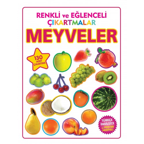 Renkli ve Eğlenceli Çıkartmalar Meyveler