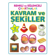 Renkli ve Eğlenceli Çıkartmalar Kavram ve Şekiller