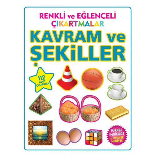 Renkli ve Eğlenceli Çıkartmalar Kavram ve Şekiller