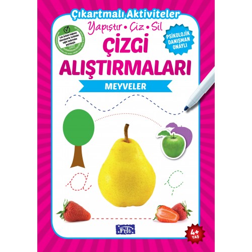 Meyveler - Çizgi Alıştırmaları