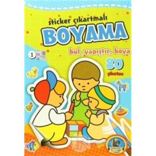 Sticker Çıkartmalı Boyama (6 Kitap Takım)