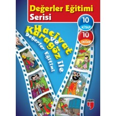 Değerler Eğitimi Serisi - Hacivat ve Karagöz ile Değerler Eğitimi (10 Kitaplık Set)