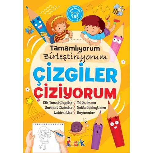 Çizgiler Çiziyorum - Tamamlıyorum Birleştiriyorum