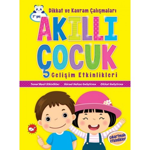 Akıllı Çocuk Gelişim Etkinlikleri Dikkat ve Kavram Çalışmaları - Çıkartmalı Etkinlikler