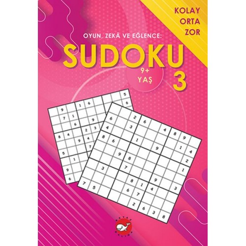 Oyun, Zeka ve Eğlence: Sudoku 3 Kolay, Orta, Zor (9+ Yaş)