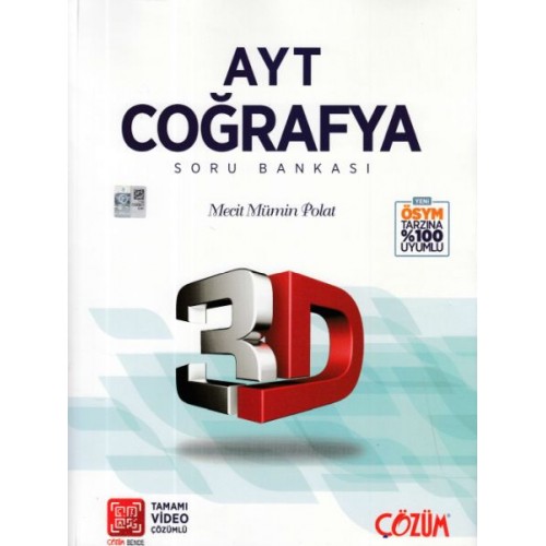 3D AYT Coğrafya Soru Bankası (Yeni)