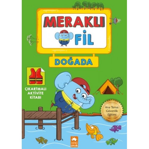 Meraklı Fil-Doğada-Çıkartmalı Aktivite Kitabı