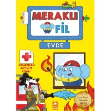 Meraklı Fil-Evde-Çıkartmalı Aktivite Kitabı