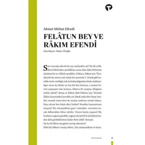 Felatun Bey ve Rakım Efendi