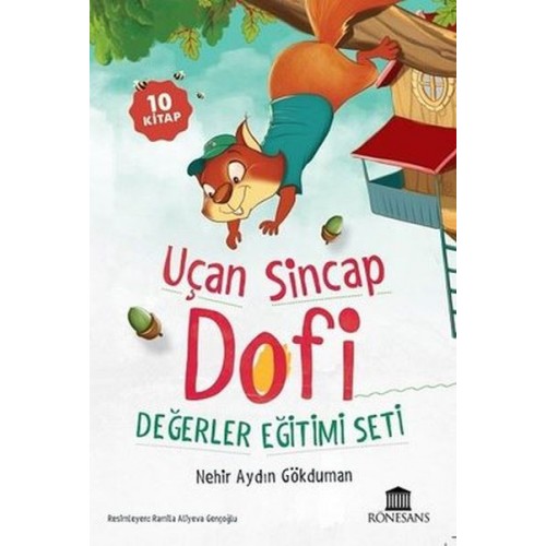 Uçan Sincap Dofi Değerler Eğitimi Seti - 10 Kitap Takım