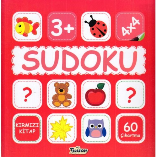 Sudoku 4X4 Kırmızı Kitap