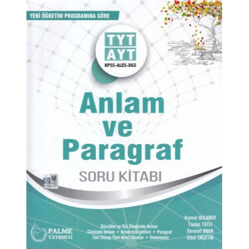 Palme TYT-AYT Anlam ve  Paragraf Soru Kitabı (Yeni)