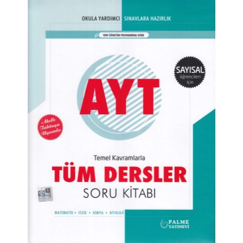 Palme AYT Sayısal Temel Kavramlarla Tüm Dersler Soru Kitabı