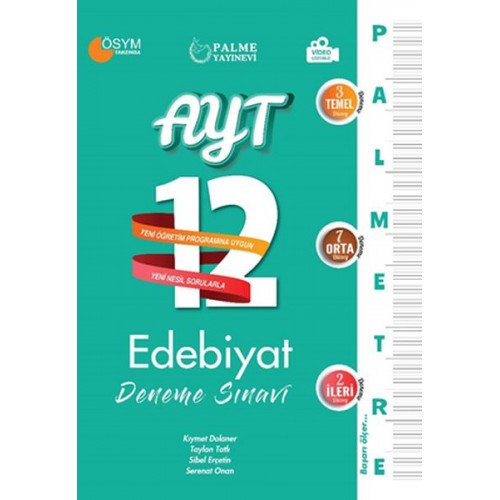 Palme 2022 Palmetre AYT Edebiyat 12 Deneme Sınavı