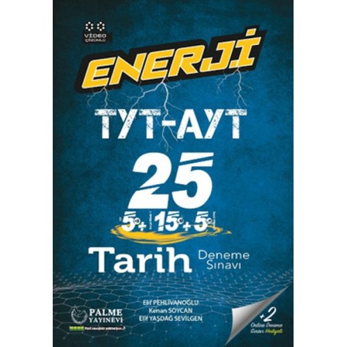 Palme Enerji Tyt-Ayt Tarih 25 Deneme Sınavı