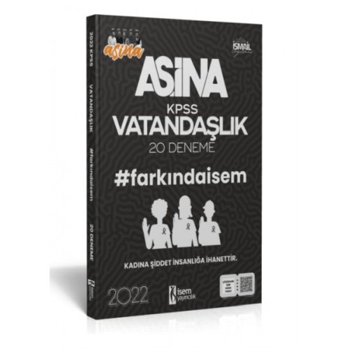 İsem Yayıncılık 2022 Aşina Farkındaİsem KPSS Vatandaşlık 20 Deneme