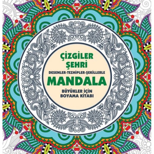 Çizgiler Şehri - Mandala (Büyükler İçin Boyama)