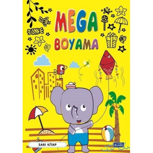 Mega Boyama Sarı Kitap