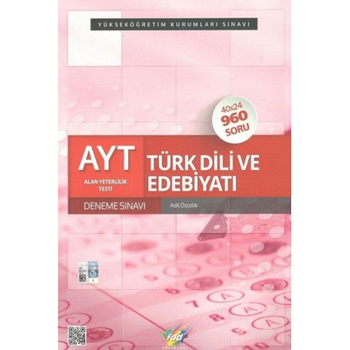 FDD AYT Türk Dili ve Edebiyatı 40x24 Deneme Sınavı